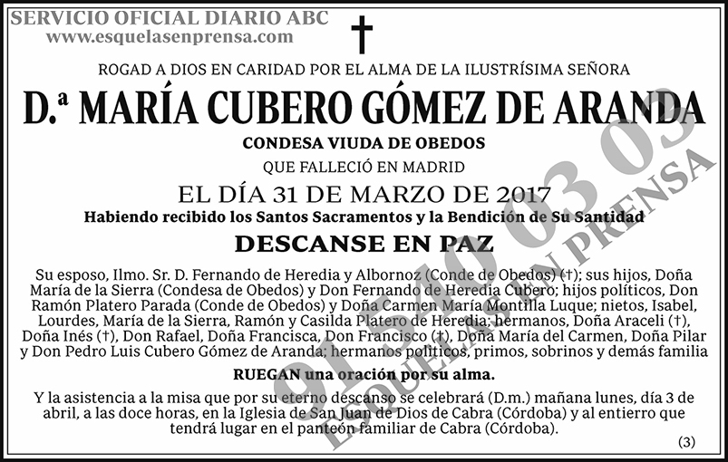 María Cubero Gómez de Aranda